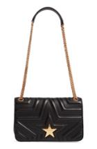 Stella Mccartney Star Faux Leather Crossbody Bag - Black