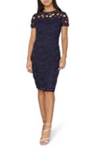 Women's Dorothy Perkins Lace Sheath Dress Us / 18 Uk - Blue