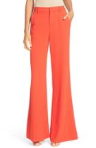 Women's Alice + Olivia Paulette High Waist Flared Pants - Red