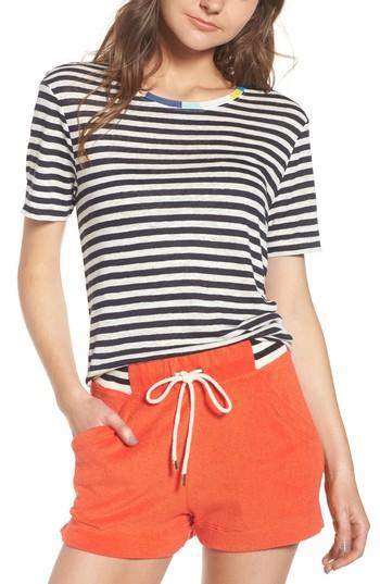 Women's Splendid X Margherita Ciao Bella Stripe Tee - Blue