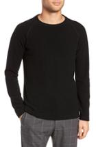 Men's Wings + Horns Felted Wool Sweater - Black