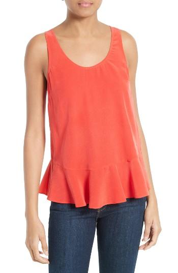 Women's Joie Cosma Silk Flounce Hem Tank