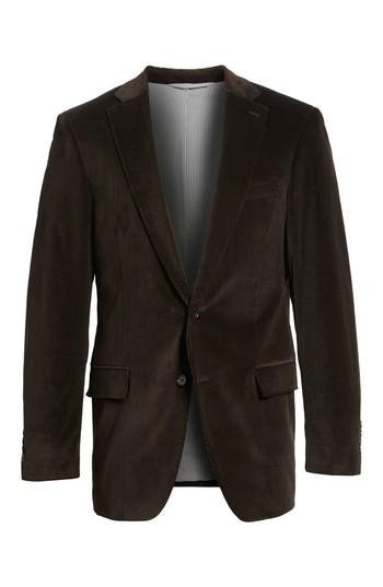 Men's Todd Snyder White Label Sutton Trim Fit Stretch Corduroy Blazer S - Brown