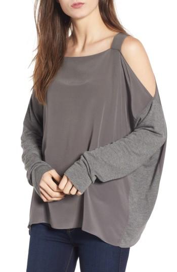 Women's Bailey 44 Fencing Cold Shoulder Top - Grey