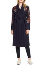 Women's Ted Baker London Embroidered Coat - Blue