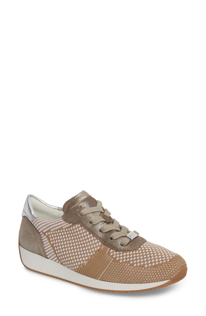 Women's Ara Lilly Sneaker M - Metallic