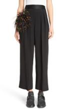 Women's Christopher Kane Wide Leg Pants Us / 42 It - Black