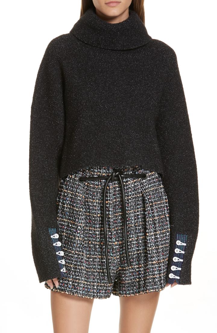 Women's 3.1 Phillip Lim Button Cuff Wool Blend Sweater