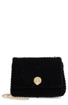 Ted Baker London Quilted Velvet Crossbody Bag - Black