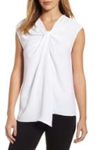 Women's Nic+zoe Twist Cap Sleeve Top - White