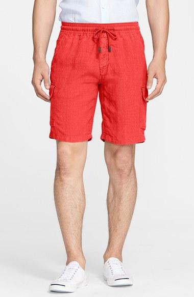 Men's Vilebrequin Linen Bermuda Cargo Shorts