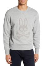 Men's Psycho Bunny Loop Embroidered Logo Sweatshirt - Grey