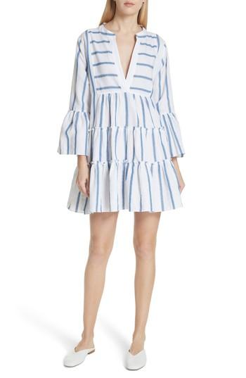 Women's Caroline Constas Lyssa Cotton & Linen Blend Dress - White