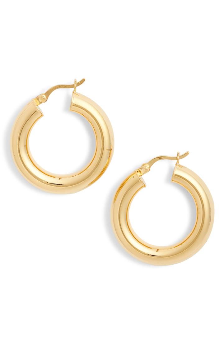 Women's Argento Vivo Mini Tube Hoop Earrings