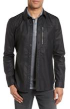 Men's John Varvatos Star Usa Zip Pocket Shirt Jacket - Black