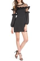 Women's Devlin Eliza Ruffle Minidress - Black