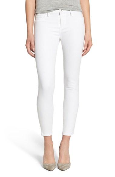 Women's Dl1961 'florence' Instasculpt Crop Skinny Jeans - White