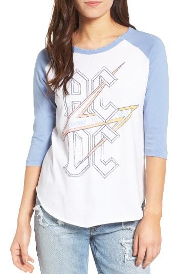 Women's Junk Food Ac/dc Tee - White
