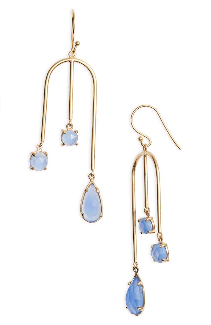 Women's Argento Vivo Stone Swing Drop Earrings