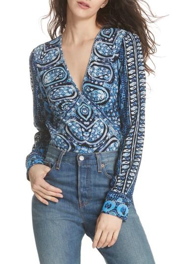 Women's Free People Wild & Free Blouse - Blue