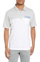 Men's Travis Mathew Four B's Colorblocked Polo - White