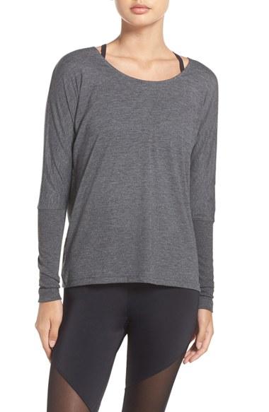 Women's Onzie Draped Back Top, Size - Grey