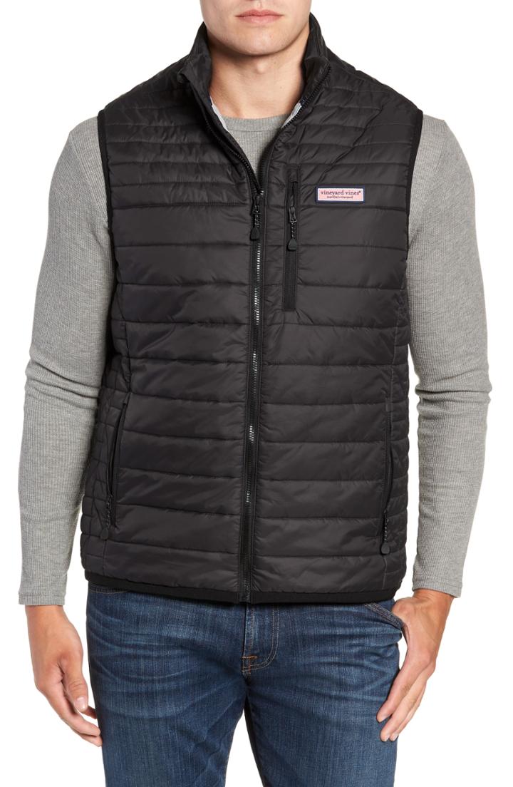 Men's Vineyard Vines Regular Fit Down Mountain Vest - Black