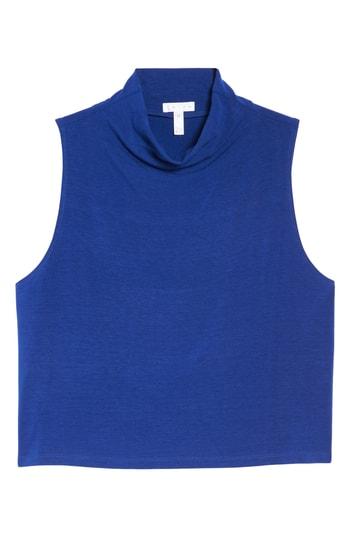 Women's Leith Sleeveless Crop Top - Blue