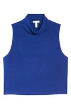 Women's Leith Sleeveless Crop Top - Blue
