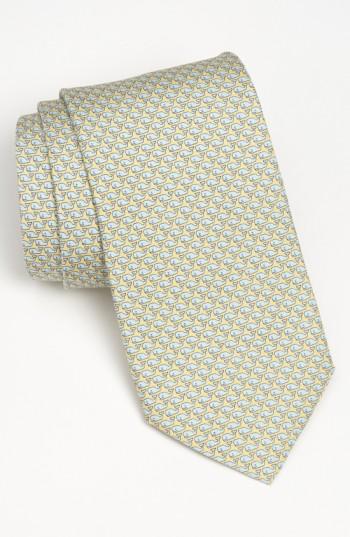 Men's Vineyard Vines 'whale' Silk Tie, Size - Yellow