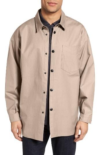 Men's Stutterheim Lerum Relaxed Fit Shirt Jacket - Pink