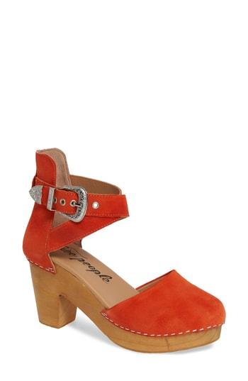 Women's Free People Andorra Clog Us / 40eu - Orange