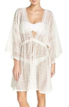 Women's Hinge Lace Beach Cover Up, Size - Ivory