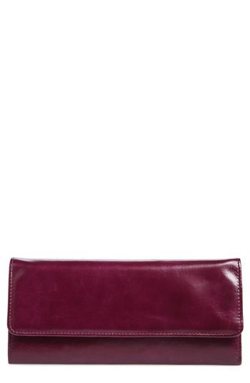 Women's Hobo 'sadie' Leather Wallet - Purple