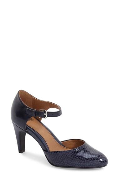 Women's Sofft 'palesa' Leather Pump M - Blue