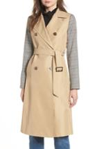 Women's Mural Belted Trench - Brown