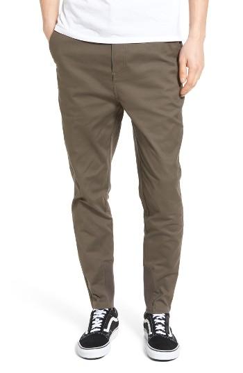 Men's Zanerobe 'sharpshot' Slouchy Skinny Fit Chinos - Green