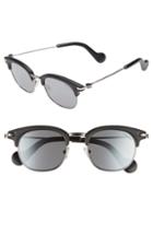 Men's Moncler 49mm Sunglasses - Matte Black/ Ruthenium