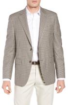 Men's Peter Millar Classic Fit Check Wool Sport Coat R - White