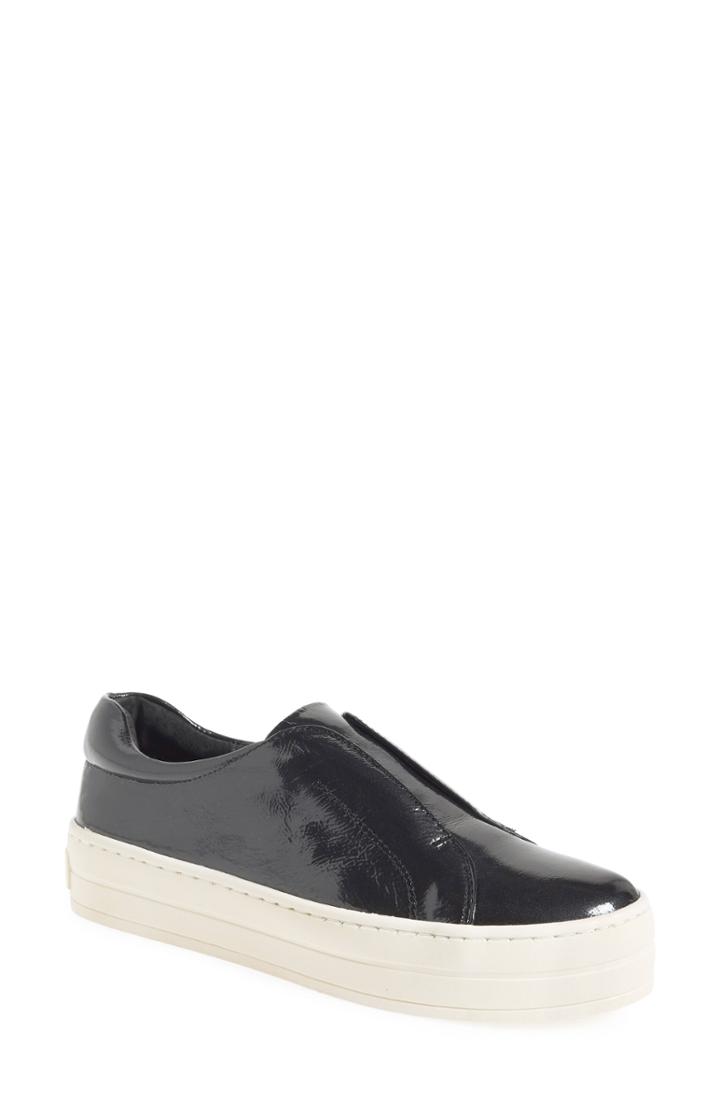 Women's Jslides Heidi Platform Slip-on Sneaker .5 M - Grey