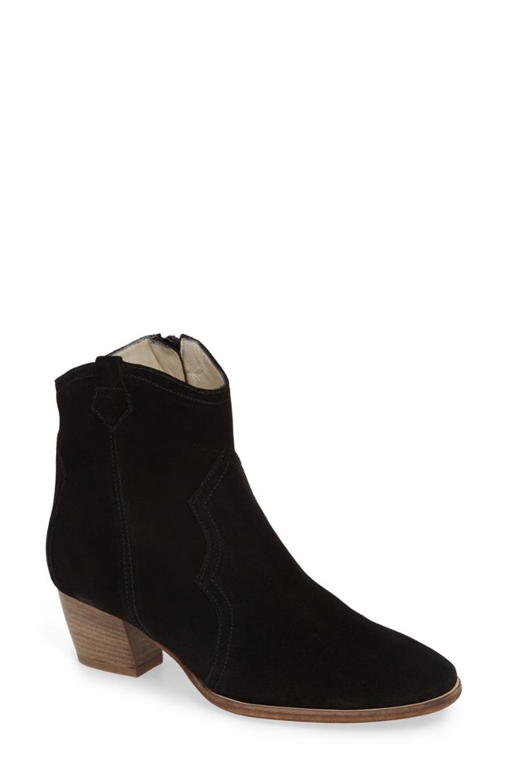 Women's Amalfi By Rangoni Raggio Western Bootie .5 M - Black