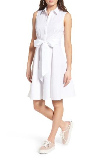 Women's Soprano Tie Waist Shirtdress