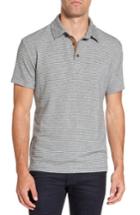 Men's Nifty Genius Nicolas French Terry Polo, Size - Grey