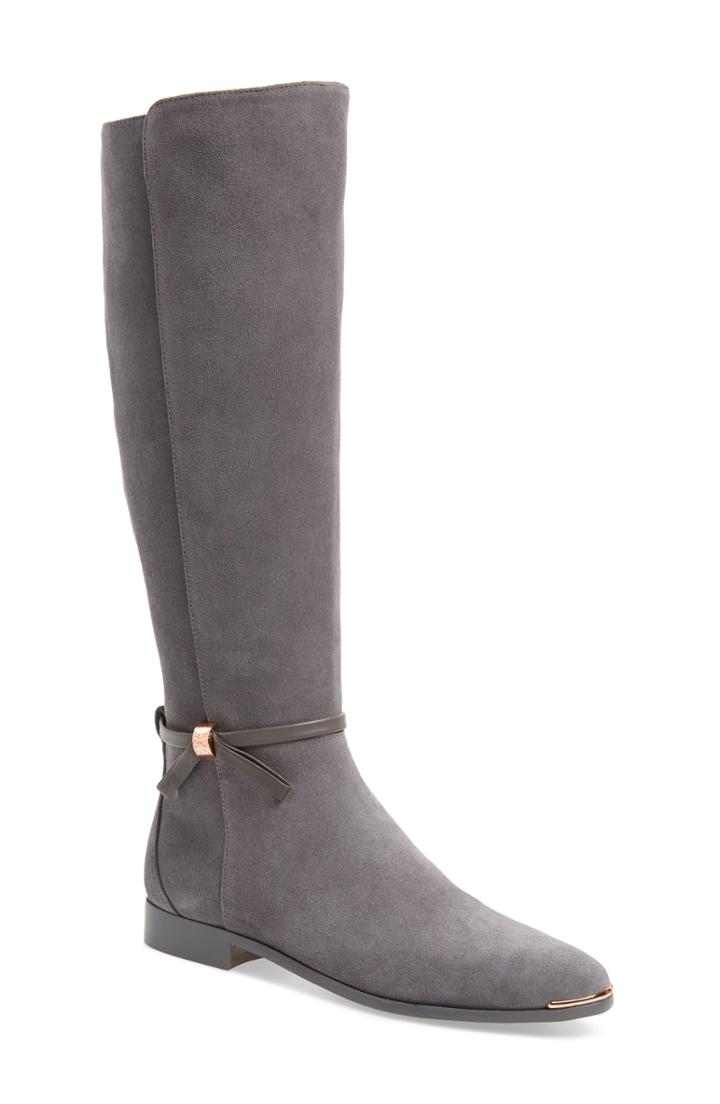 Women's Ted Baker London Lykla Knee High Boot .5 M - Grey