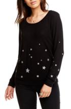 Women's Chaser Starry Night Pajama Top - Black