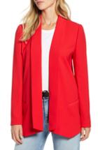 Petite Women's Halogen Shawl Collar Blazer, Size P - Red