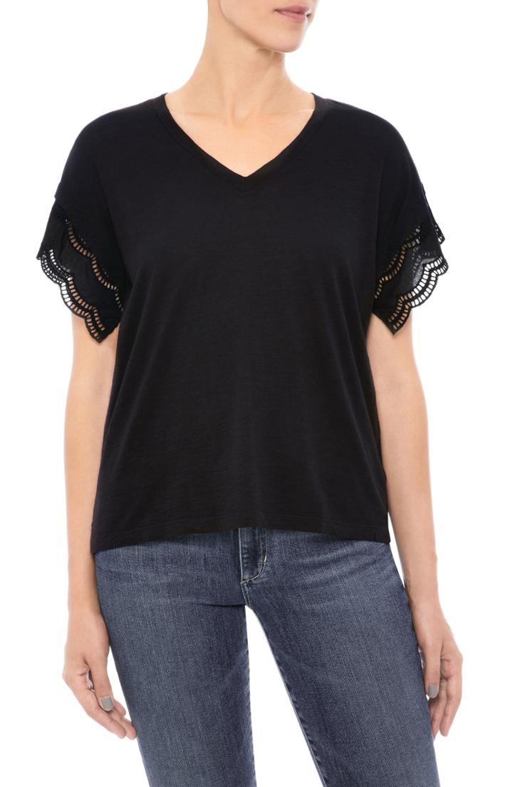 Women's Madewell Faux Wrap Velvet Bodysuit - Red