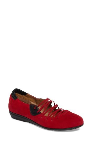 Women's Comfortiva Excel Elastic Lace Slip-on Flat M - Red