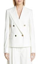 Women's Stella Mccartney Summer Twill Double Breasted Blazer Us / 46 It - Ivory