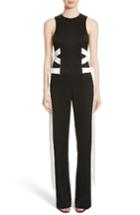 Women's Galvan Lace Up Satin Crepe Jumpsuit Us / 34 Fr - Black